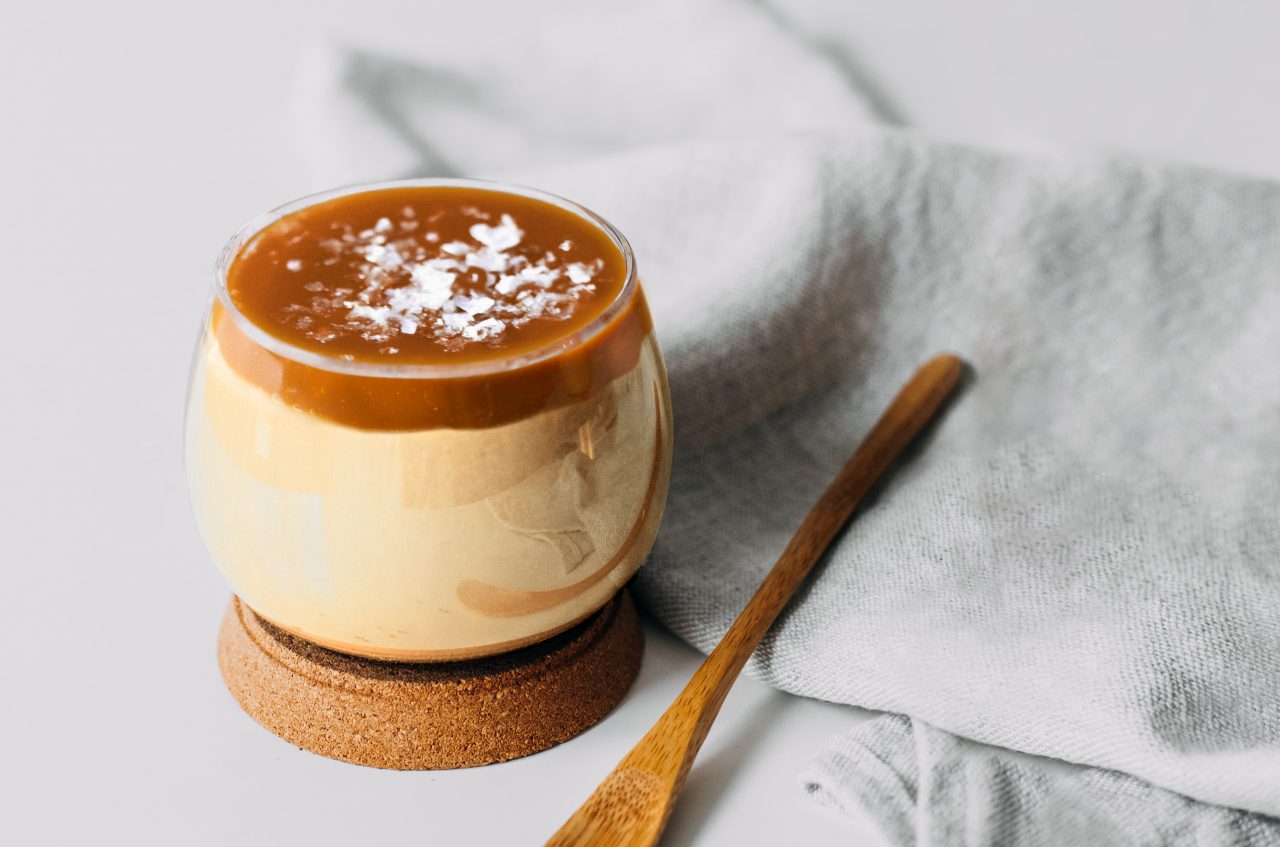 Butterscotch Pudding Salted Caramel Topping