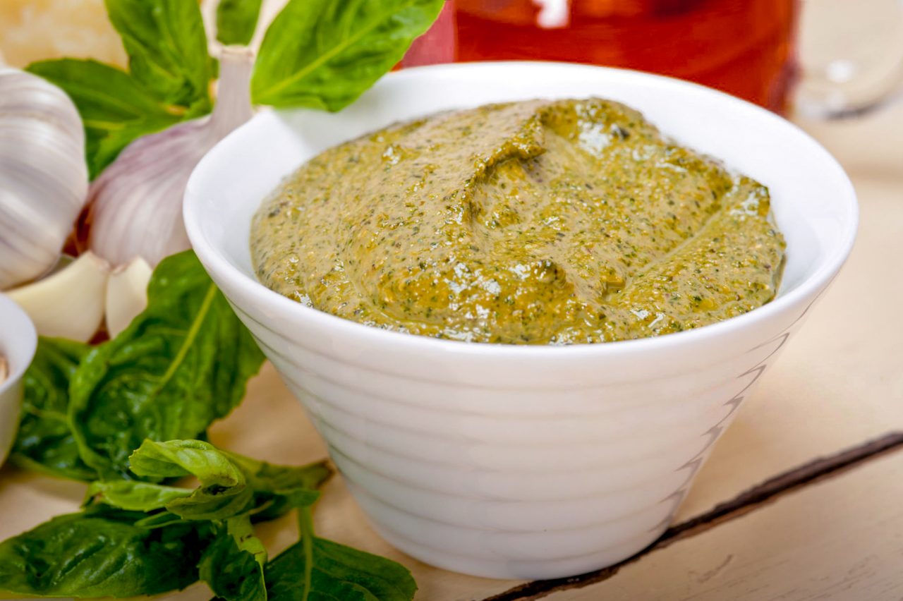 Garlic Parmesan Pesto Vinaigrette